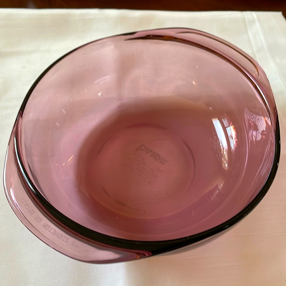Pyrex purple 023 baking dish bowl 1.5 qt